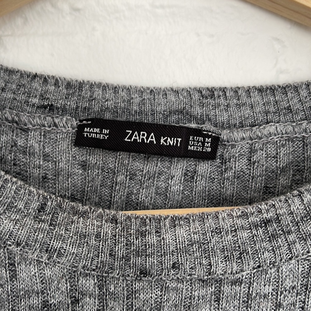 ZARA Knit Ribbed Top - Picture 5 of 6